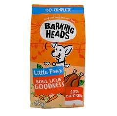Barking Heads Little Paws Bowl Lickin' Goodness Chicken - Баркинг Хедс сухой корм для собак мелких пород с курицей 6 кг