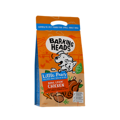 Barking Heads Bowl Lickin' Chicken and Brown Rice Small Breeds - Баркинг Хедс сухой корм для собак мелких пород с курицей и рисом 1,5 кг с дефектом