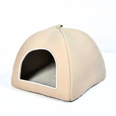 Animall Wendy - Будиночок пісочного кольору для собак та кішок, розмір M, 45×45×35 см