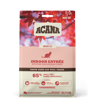 Acana Indoor Entree Cat - Сухой корм Акана для котов с мясом кролика, индейки и курицы 340 г