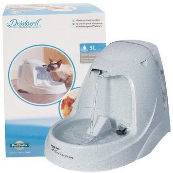 PetSafe Drinkwell Platinum Pet - автоматический фонтан поилка для собак и кошек, 5 л