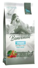 Benvenuti Leggera - Сухий корм для контролю ваги дорослих собак всіх порід 15 кг