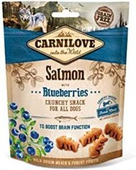 Carnilove Dog Crunchy Snack Salmon with Blueberries - Карнілав ласощі для собак всіх порід з лососем та чорницею 200 г