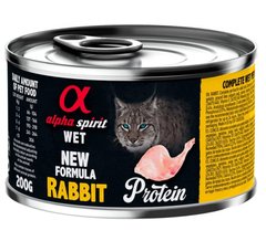 Alpha Spirit Cat Rabbit Protein - Влажный корм для взрсолых кошек с кроликом 200 г