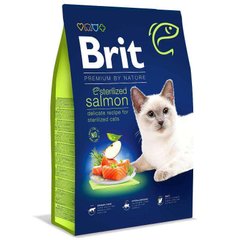 Brit Premium by Nature Cat Sterilized Salmon - Сухий корм для дорослих стерилізованих котів з лососем 1,5 кг