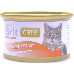 Brit Care Cat Chicken Breast - Влажный корм для кошек с куриной грудкой 80 г