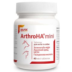 Dolfos ArthroHa mini - Дольфос Вітамінно-мінеральний комплекс для лікування суглобів для собак та котів 40 таблеток