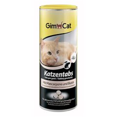 GimCat Katzentabs Mascarpone & Biotin - Витаминизированное лакомство для кошек с маскарпоне 425 г