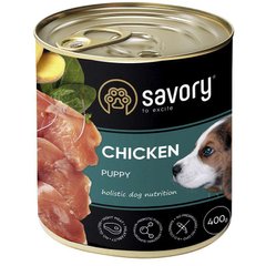 Savory Puppy Chicken - Сейвори консервы для щенков с курицей 400 г