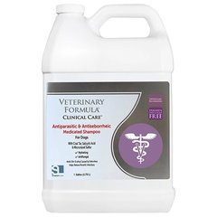 Veterinary Formula Clinical Care Antiparasitic & Antiseborrheic Medicated Shampoo - Ветеринарна Формула Лікувальний шампунь від себореї та підшкірних інфекцій у собак 3,8 л