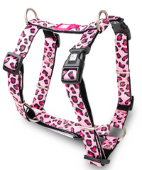 Max & Molly H-Harness Leopard Pink/S  - Анатомічна шлейка Н/Y з принтом Леопарда