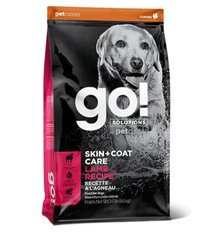 GO! SKIN + COAT Lamb Recipe with grain dog formula - Гоу! Сухой корм для щенков и взрослых собак с ягненкам 11,4 кг + 1,6 кг в подарок