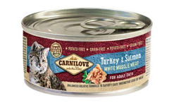 Carnilove Turkey & Salmon for Adult Cats - Консервы для котов с индейкой и лососем 100 г