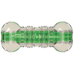 Petstages Crunchcore Игрушка для собак хрустящая кость, прозрачно-зеленая, мини, 8,5 см