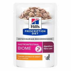 Hill's Prescription Diet Feline Gastrointestinal Biome Пауч для улучшения пищеварения, качества и регулярности стула 6 шт 85 г