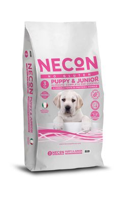 Necon No Gluten Puppy & Junior Pork - Сухой корм для щенков и юниоров средних и больших пород со свининой 3 кг