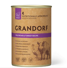 Grandorf Wild Boar and Turkey - Грандорф консерви для собак з м'ясом дикого кабана та індичкою 400 г