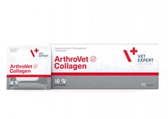 Vet Expert ArthroVet Collagen Харчова добавка для молодих тварин в період росту і для літніх тварин з остеоартрозом, 60 саше