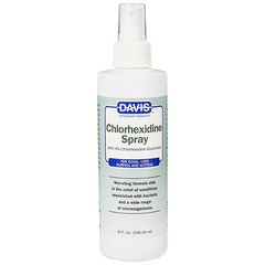 Davis Chlorhexidine Spray ДЭВИС ХЛОРГЕКСИДИН спрей с 4% хлоргексидином для собак и котов с заболеваниями кожи и шерсти (0,237)