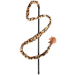 Flamingo Leopard Fishing Rod ФЛАМІНГО ЛЕОПАРД вудка дражнила іграшка для котів (50 см)