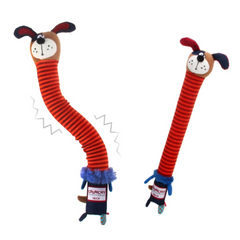 Gigwi Crunchy Neck - Игрушка для собак Собака с хрустящей трансформирующейся шеей и двумя пищалками, 30 см