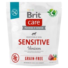 Brit Care Dog Grain-free Sensitive - сухой беззерновой корм для собак с чувствительным пищеварением с олениной 1 кг