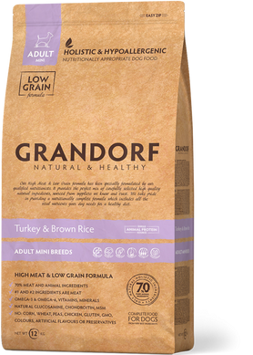 Grandorf Turkey Adult Mini Breeds - Грандорф сухой комплексный корм для взрослых собак мелких пород с индейкой 3 кг
