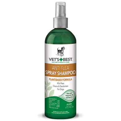VET`S BEST Natural Anti-Flea Spray-Shampoo Шампунь-спрей от блох 470 мл