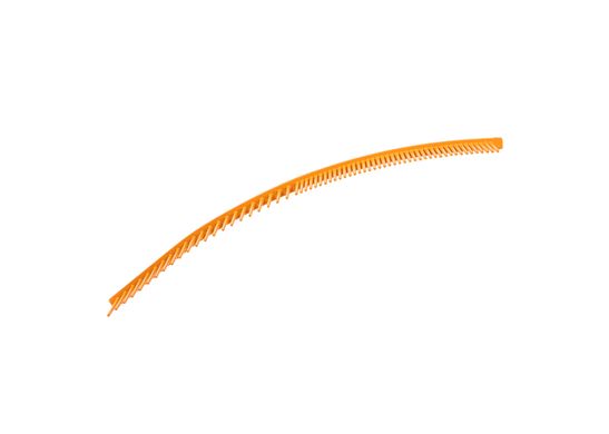 Dezynadog Ember Orange Curved Comb - Изогнутая расческа 19 см