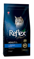 Reflex Plus Adult Cat Food with Salmon - Рефлекс Плюс сухой корм для кошек с лососем 1,5 кг