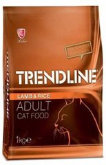 Trendline - Повноцінний та збалансований сухий корм для котів з ягням та рисом 1 кг