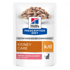 Hill's Prescription Diet Kidney Care K/D Salmon Пауч для підтримки функцій нирок у котів з лососем 6 шт 85 г