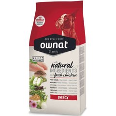 Ownat Classic Dog Adult Energy - Сухой корм для собак с высоким уровнем активности с куриным мясом 4 кг
