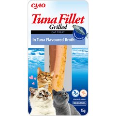 INABA Grilled - Ласощі для котів тунець на грилі в бульйоні з тунця 15 г