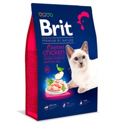 Brit Premium by Nature Cat Sterilized Chicken - Сухой корм для взрослых стерилизованных кошек с курицей 1,5 кг