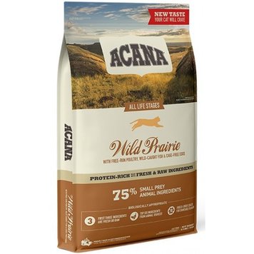 Acana WIld Prairie Cat & Kitten - Акана сухой корм для взрослых кошек с курицей и рыбой 340 г