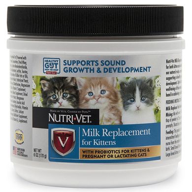 Nutri-Vet Milk Replacement Нутри-Вет молоко для котят сухой заменитель кошачьего молока для котят (0.17кг)