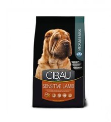 Farmina Cibau Sensitive Adult - Сухой корм для средних и больших собак с чувствительным пищеварением с ягненком 12 кг