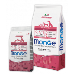 Monge All Breeds Adult Beef & Rice Корм для собак с говядиной и рисом 15 кг