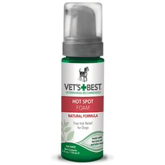 VET`S BEST Hot Spot Foam - Моющая пена для устранения раздражений, воспалений и зуда для собак 118 мл