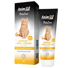 AnimAll VetLine Multivitamin - Фитопаста для кошек 100 г