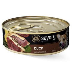 Savory Dog Adult Duck - Сейворі консерви для дорослих собак з качкою 100 г