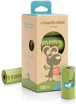 Earth Rated Refill Rolls Пакеты без запаха в рулонах 120 шт