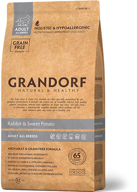 Grandorf Rabbit and Turkey Adult Medium & Maxi Breeds - Грандорф сухий комплексний корм для дорослих собак середніх та великих порід з кроликом та індичкою 1 кг