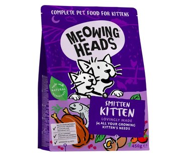 Сухий корм для кошенят Meowing Heads SMITTEN KITTEN з куркою та рибою, 450 г