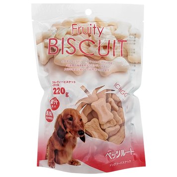 DoggyMan Biscuit Strawberry ДОГГИМЕН БИСКВИТ КЛУБНИКА фруктовое печенье, лакомство для собак 220 г