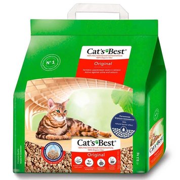 Cat's Best Eko Plus Original - Наполнитель для кошачьего туалета, 2,1 кг