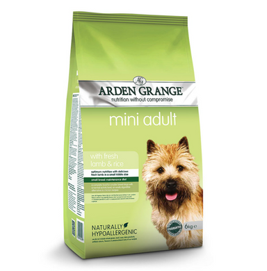 Arden Grange Adult Mini Dog Fresh Lamb & Rice - Арден Гранж сухой корм для взрослых собак мини пород со свежей ягнятиной и рисом 2 кг