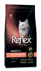 Reflex Plus Anti-Hairball Adult Cat Food with Salmon - Рефлекс Плюс сухий корм для котів для виведення шерсті з лососем 1,5 кг