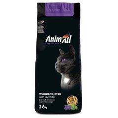 AnimAll Деревний наповнювач для котів з ароматом лаванди 2,8 кг